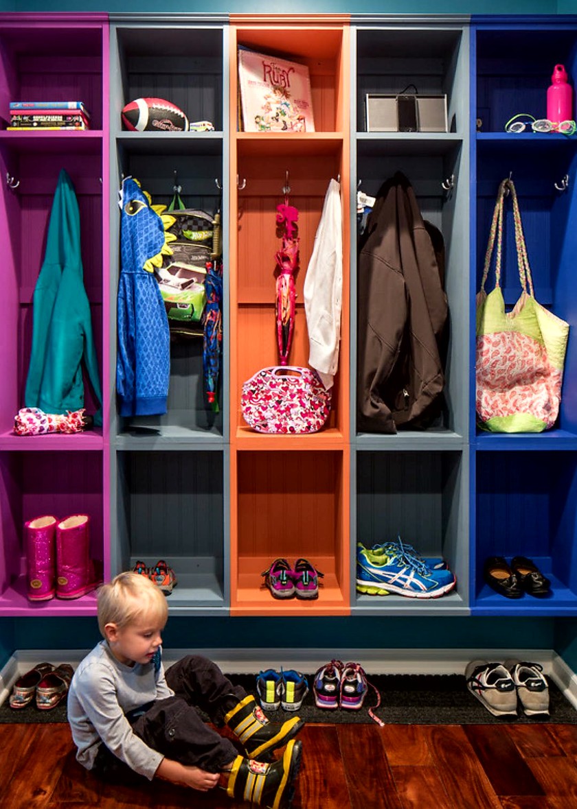 Детская цветная гардеробная комната Актау